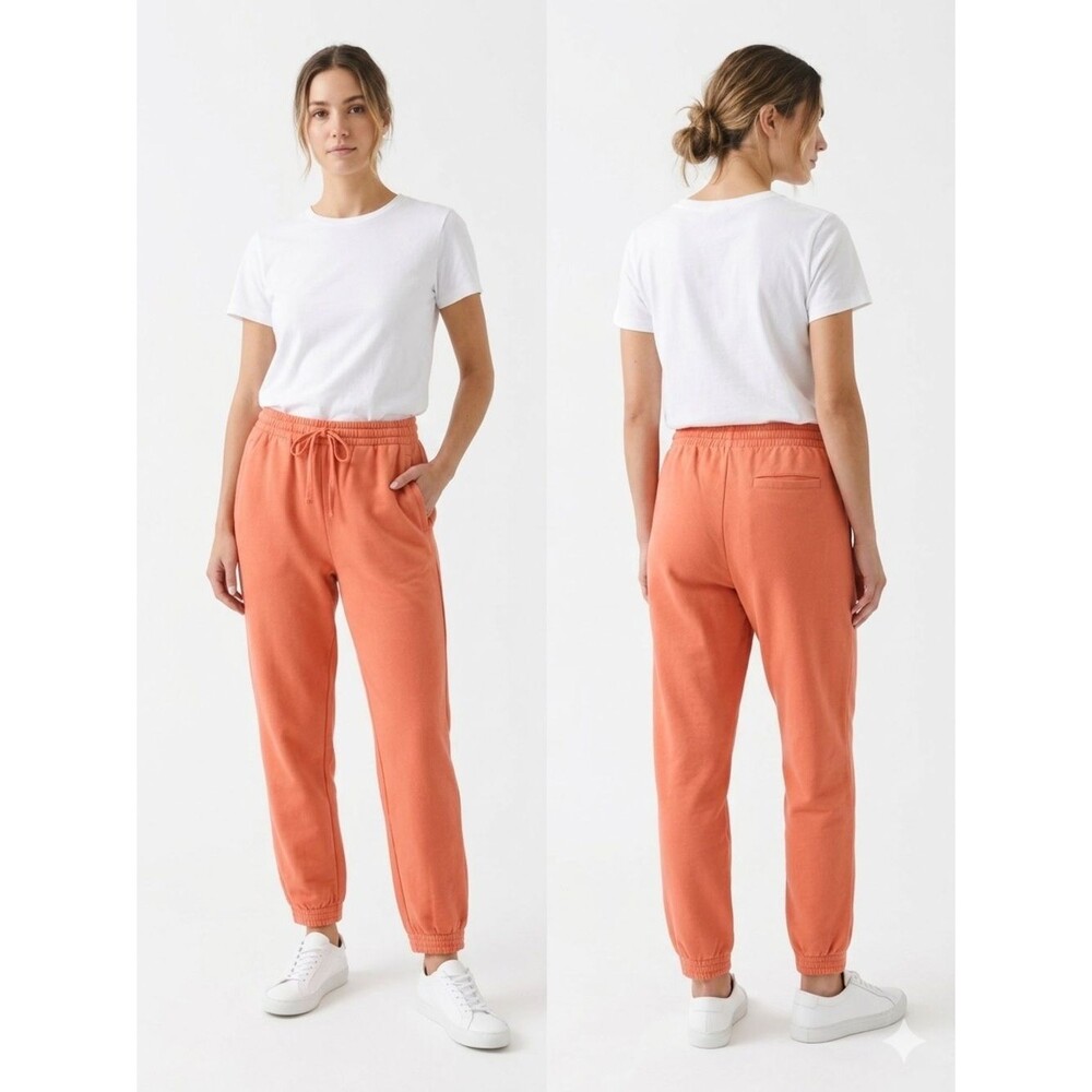 NWT Easel Coral Joggers size Small Loungewear Cotton Blend